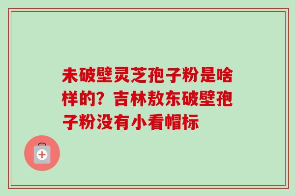 未破壁灵芝孢子粉是啥样的?吉林敖东破壁孢子粉没有小看帽标-第1张图片-卓越灵芝孢子粉 未破壁灵芝孢子粉是啥样的?吉林敖东破壁孢子粉没有小看帽标-第1张图片-卓越灵芝孢子粉
