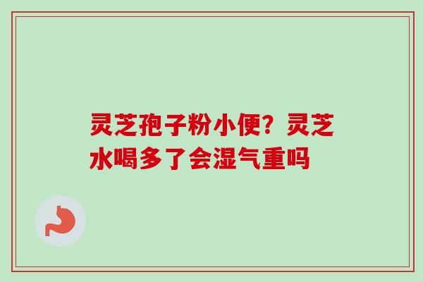 灵芝孢子粉小便?灵芝水喝多了会湿气重吗-第1张图片-卓越灵芝孢子粉 灵芝孢子粉小便?灵芝水喝多了会湿气重吗-第1张图片-卓越灵芝孢子粉