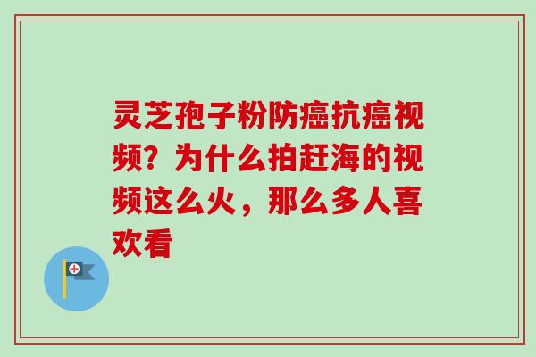 灵芝孢子粉防癌抗癌视频?为什么拍赶海的视频这么火,那么多人喜欢看-第1张图片-卓越灵芝孢子粉 灵芝孢子粉防癌抗癌视频?为什么拍赶海的视频这么火,那么多人喜欢看-第1张图片-卓越灵芝孢子粉