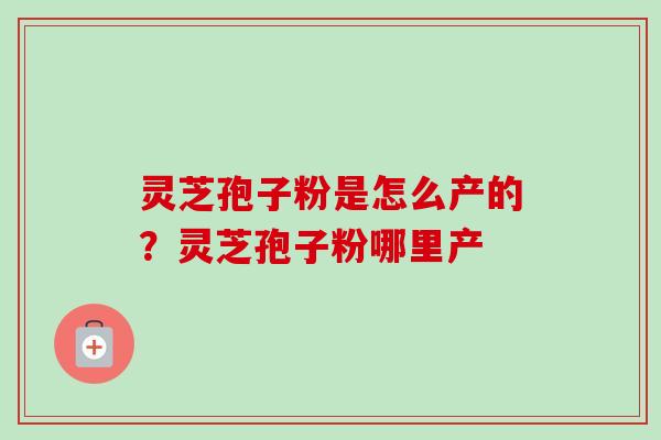 灵芝孢子粉是怎么产的?灵芝孢子粉哪里产-第1张图片-卓越灵芝孢子粉 灵芝孢子粉是怎么产的?灵芝孢子粉哪里产-第1张图片-卓越灵芝孢子粉