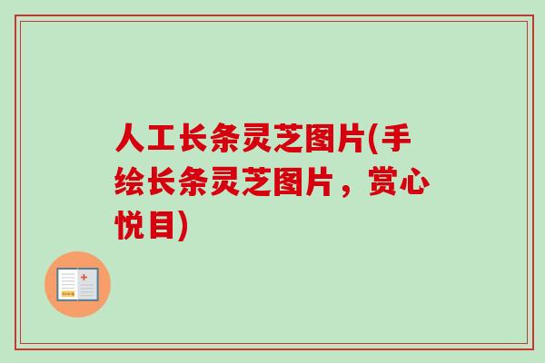 人工长条灵芝图片(手绘长条灵芝图片,赏心悦目)-第1张图片-卓越灵芝孢子粉 人工长条灵芝图片(手绘长条灵芝图片,赏心悦目)-第1张图片-卓越灵芝孢子粉