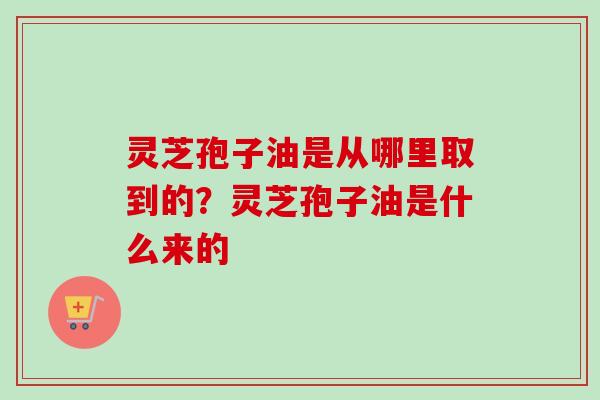 灵芝孢子油是从哪里取到的?灵芝孢子油是什么来的-第1张图片-卓越灵芝孢子粉 灵芝孢子油是从哪里取到的?灵芝孢子油是什么来的-第1张图片-卓越灵芝孢子粉