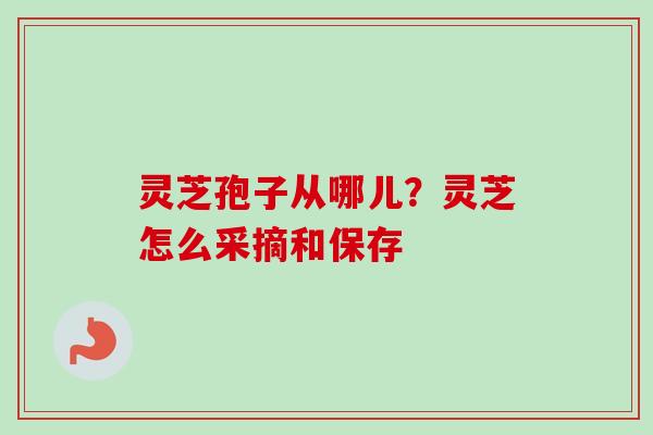 灵芝孢子从哪儿?灵芝怎么采摘和保存-第1张图片-卓越灵芝孢子粉 灵芝孢子从哪儿?灵芝怎么采摘和保存-第1张图片-卓越灵芝孢子粉