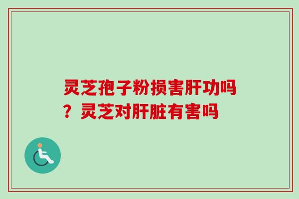 灵芝孢子粉损害肝功吗?灵芝对肝脏有害吗-第1张图片-卓越灵芝孢子粉 灵芝孢子粉损害肝功吗?灵芝对肝脏有害吗-第1张图片-卓越灵芝孢子粉
