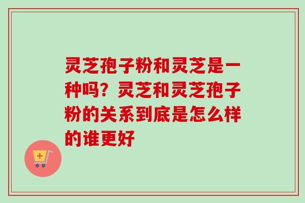 灵芝孢子粉和灵芝是一种吗?灵芝和灵芝孢子粉的关系到底是怎么样的谁更好-第1张图片-卓越灵芝孢子粉 灵芝孢子粉和灵芝是一种吗?灵芝和灵芝孢子粉的关系到底是怎么样的谁更好-第1张图片-卓越灵芝孢子粉