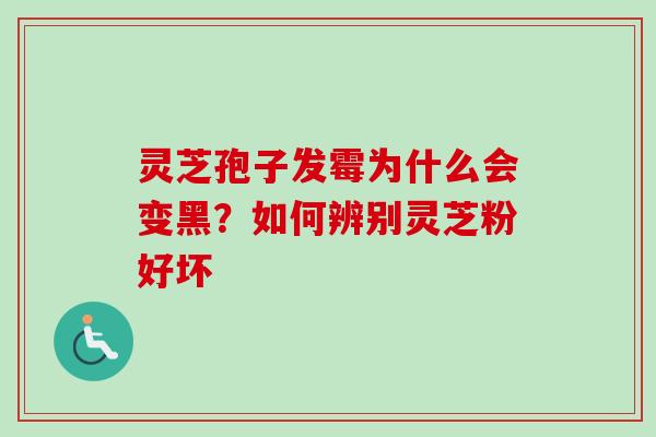 灵芝孢子发霉为什么会变黑？如何辨别灵芝粉好坏-第1张图片-卓越灵芝孢子粉