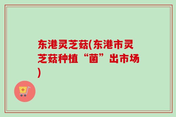 东港灵芝菇(东港市灵芝菇种植“菌”出市场)-第1张图片-卓越灵芝孢子粉