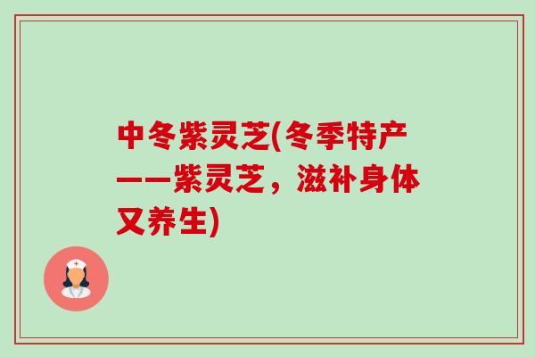 中冬紫灵芝(冬季特产——紫灵芝,滋补身体又养生)-第1张图片-卓越灵芝孢子粉 中冬紫灵芝(冬季特产——紫灵芝,滋补身体又养生)-第1张图片-卓越灵芝孢子粉