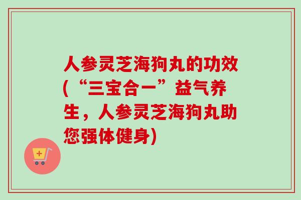 人参灵芝海狗丸的功效(“三宝合一”益气养生,人参灵芝海狗丸助您强体健身)-第1张图片-卓越灵芝孢子粉 人参灵芝海狗丸的功效(“三宝合一”益气养生,人参灵芝海狗丸助您强体健身)-第1张图片-卓越灵芝孢子粉