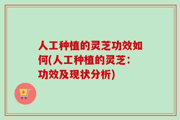 人工种植的灵芝功效如何(人工种植的灵芝:功效及现状分析)-第1张图片-卓越灵芝孢子粉 人工种植的灵芝功效如何(人工种植的灵芝:功效及现状分析)-第1张图片-卓越灵芝孢子粉