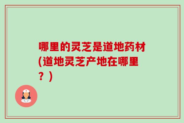 哪里的灵芝是道地药材(道地灵芝产地在哪里?)-第1张图片-卓越灵芝孢子粉 哪里的灵芝是道地药材(道地灵芝产地在哪里?)-第1张图片-卓越灵芝孢子粉