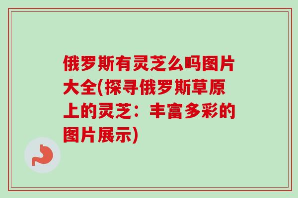 俄罗斯有灵芝么吗图片大全(探寻俄罗斯草原上的灵芝:丰富多彩的图片展示)-第1张图片-卓越灵芝孢子粉 俄罗斯有灵芝么吗图片大全(探寻俄罗斯草原上的灵芝:丰富多彩的图片展示)-第1张图片-卓越灵芝孢子粉