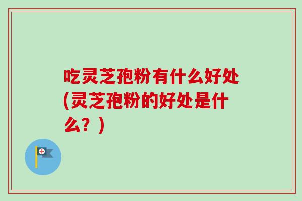 吃灵芝孢粉有什么好处(灵芝孢粉的好处是什么?)-第1张图片-卓越灵芝孢子粉 吃灵芝孢粉有什么好处(灵芝孢粉的好处是什么?)-第1张图片-卓越灵芝孢子粉
