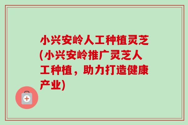 小兴安岭人工种植灵芝(小兴安岭推广灵芝人工种植,助力打造健康产业)-第1张图片-卓越灵芝孢子粉 小兴安岭人工种植灵芝(小兴安岭推广灵芝人工种植,助力打造健康产业)-第1张图片-卓越灵芝孢子粉