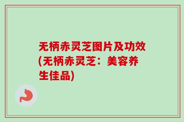 无柄赤灵芝图片及功效(无柄赤灵芝：美容养生佳品)-第1张图片-卓越灵芝孢子粉