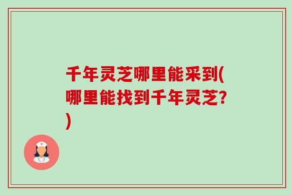 千年灵芝哪里能采到(哪里能找到千年灵芝?)-第1张图片-卓越灵芝孢子粉 千年灵芝哪里能采到(哪里能找到千年灵芝?)-第1张图片-卓越灵芝孢子粉