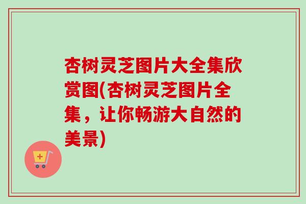 杏树灵芝图片大全集欣赏图(杏树灵芝图片全集,让你畅游大自然的美景)-第1张图片-卓越灵芝孢子粉 杏树灵芝图片大全集欣赏图(杏树灵芝图片全集,让你畅游大自然的美景)-第1张图片-卓越灵芝孢子粉