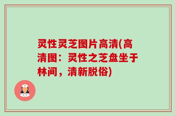 灵性灵芝图片高清(高清图:灵性之芝盘坐于林间,清新脱俗)-第1张图片-卓越灵芝孢子粉 灵性灵芝图片高清(高清图:灵性之芝盘坐于林间,清新脱俗)-第1张图片-卓越灵芝孢子粉