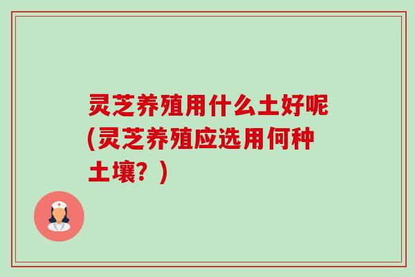 灵芝养殖用什么土好呢(灵芝养殖应选用何种土壤?)-第1张图片-卓越灵芝孢子粉 灵芝养殖用什么土好呢(灵芝养殖应选用何种土壤?)-第1张图片-卓越灵芝孢子粉