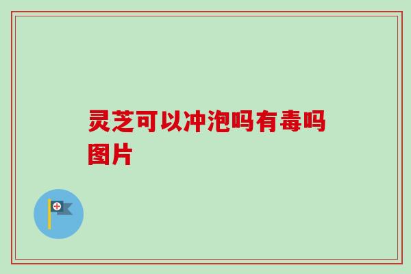 灵芝可以冲泡吗有毒吗图片-第1张图片-卓越灵芝孢子粉