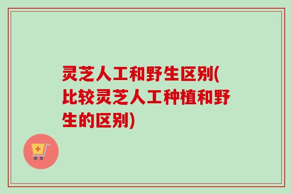 灵芝人工和野生区别(比较灵芝人工种植和野生的区别)-第1张图片-卓越灵芝孢子粉 灵芝人工和野生区别(比较灵芝人工种植和野生的区别)-第1张图片-卓越灵芝孢子粉