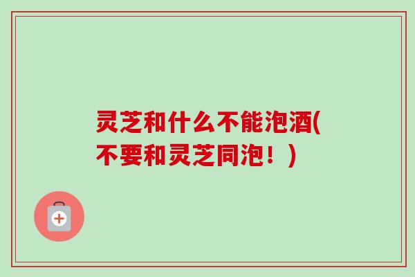 灵芝和什么不能泡酒(不要和灵芝同泡!)-第1张图片-卓越灵芝孢子粉 灵芝和什么不能泡酒(不要和灵芝同泡!)-第1张图片-卓越灵芝孢子粉