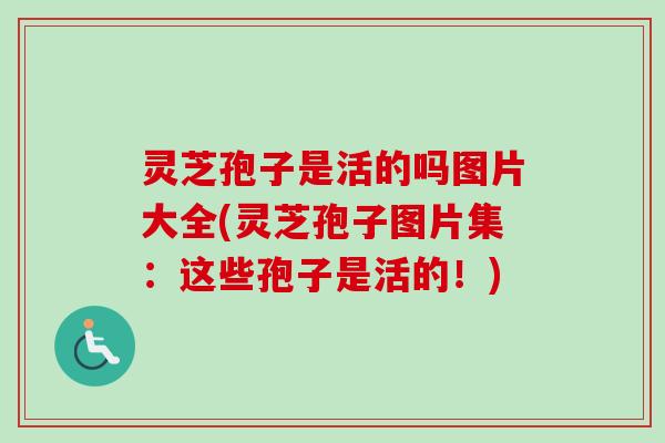 灵芝孢子是活的吗图片大全(灵芝孢子图片集：这些孢子是活的！)-第1张图片-卓越灵芝孢子粉