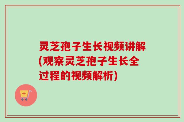 灵芝孢子生长视频讲解(观察灵芝孢子生长全过程的视频解析)-第1张图片-卓越灵芝孢子粉 灵芝孢子生长视频讲解(观察灵芝孢子生长全过程的视频解析)-第1张图片-卓越灵芝孢子粉