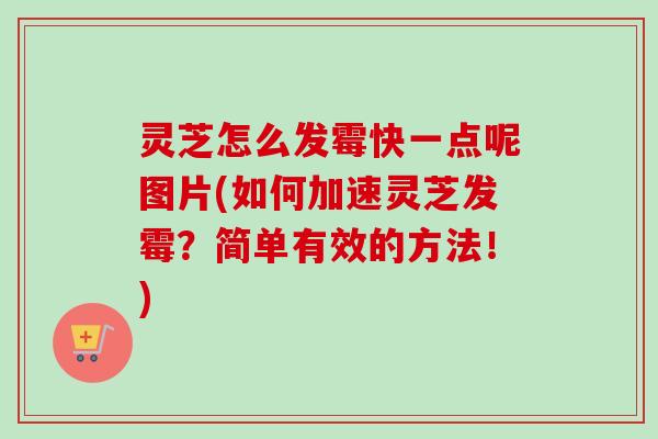 灵芝怎么发霉快一点呢图片(如何加速灵芝发霉？简单有效的方法！)-第1张图片-卓越灵芝孢子粉