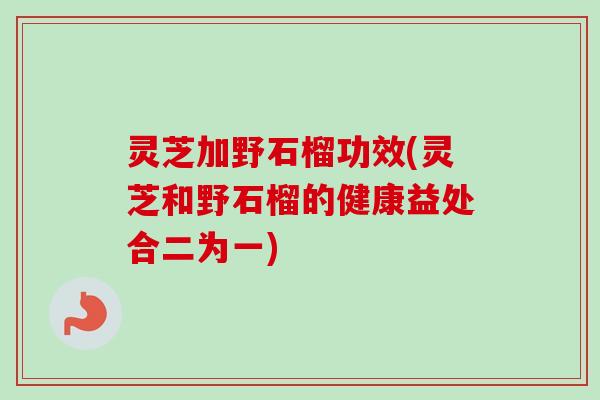 灵芝加野石榴功效(灵芝和野石榴的健康益处合二为一)-第1张图片-卓越灵芝孢子粉 灵芝加野石榴功效(灵芝和野石榴的健康益处合二为一)-第1张图片-卓越灵芝孢子粉
