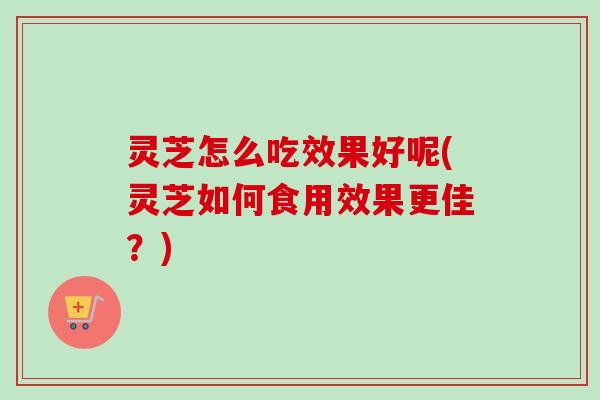 灵芝怎么吃效果好呢(灵芝如何食用效果更佳?)-第1张图片-卓越灵芝孢子粉 灵芝怎么吃效果好呢(灵芝如何食用效果更佳?)-第1张图片-卓越灵芝孢子粉