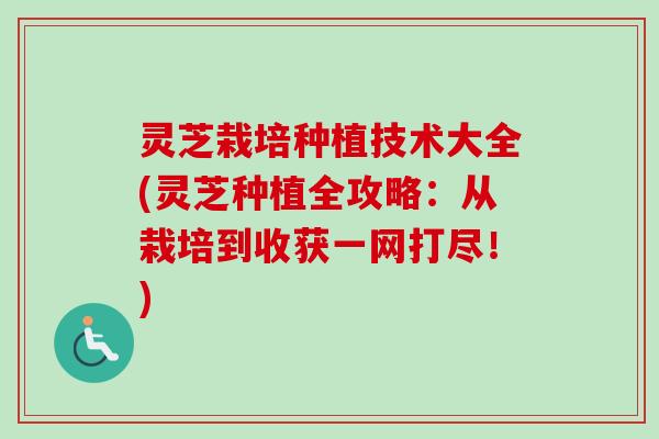 灵芝栽培种植技术大全(灵芝种植全攻略：从栽培到收获一网打尽！)-第1张图片-卓越灵芝孢子粉