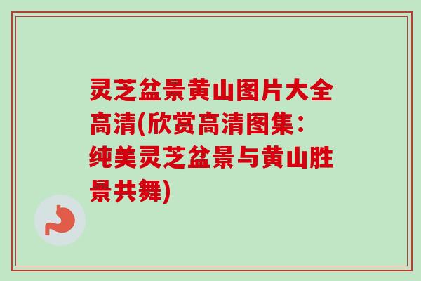 灵芝盆景黄山图片大全高清(欣赏高清图集:纯美灵芝盆景与黄山胜景共舞)-第1张图片-卓越灵芝孢子粉 灵芝盆景黄山图片大全高清(欣赏高清图集:纯美灵芝盆景与黄山胜景共舞)-第1张图片-卓越灵芝孢子粉