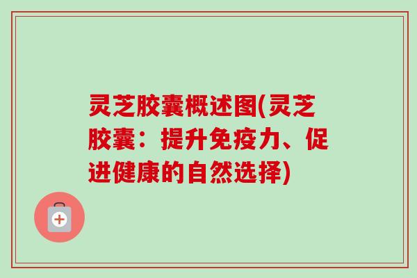 灵芝胶囊概述图(灵芝胶囊：提升免疫力、促进健康的自然选择)-第1张图片-卓越灵芝孢子粉