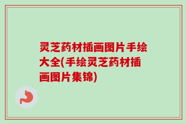 灵芝药材插画图片手绘大全(手绘灵芝药材插画图片集锦)-第1张图片-卓越灵芝孢子粉 灵芝药材插画图片手绘大全(手绘灵芝药材插画图片集锦)-第1张图片-卓越灵芝孢子粉