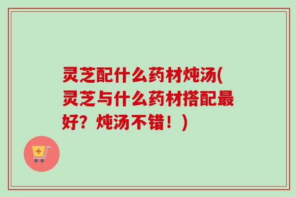 灵芝配什么药材炖汤(灵芝与什么药材搭配最好？炖汤不错！)-第1张图片-卓越灵芝孢子粉
