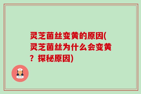 灵芝菌丝变黄的原因(灵芝菌丝为什么会变黄?探秘原因)-第1张图片-卓越灵芝孢子粉 灵芝菌丝变黄的原因(灵芝菌丝为什么会变黄?探秘原因)-第1张图片-卓越灵芝孢子粉