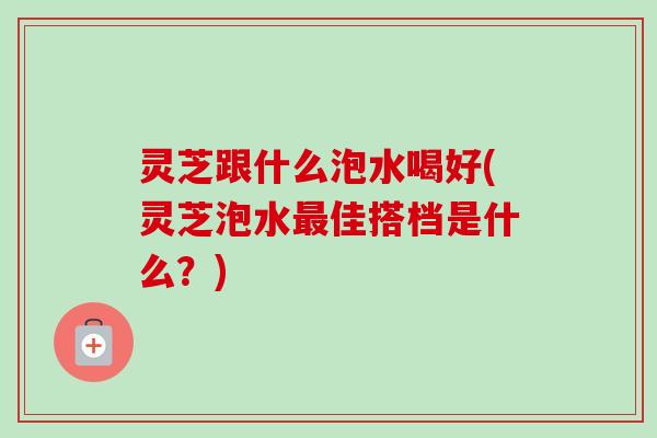 灵芝跟什么泡水喝好(灵芝泡水最佳搭档是什么?)-第1张图片-卓越灵芝孢子粉 灵芝跟什么泡水喝好(灵芝泡水最佳搭档是什么?)-第1张图片-卓越灵芝孢子粉