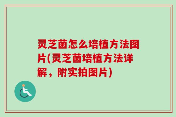 灵芝菌怎么培植方法图片(灵芝菌培植方法详解,附实拍图片)-第1张图片-卓越灵芝孢子粉 灵芝菌怎么培植方法图片(灵芝菌培植方法详解,附实拍图片)-第1张图片-卓越灵芝孢子粉