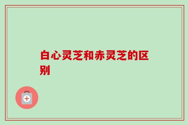 白心灵芝和赤灵芝的区别-第1张图片-卓越灵芝孢子粉 白心灵芝和赤灵芝的区别-第1张图片-卓越灵芝孢子粉