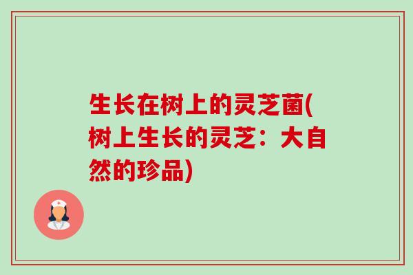 生长在树上的灵芝菌(树上生长的灵芝:大自然的珍品)-第1张图片-卓越灵芝孢子粉 生长在树上的灵芝菌(树上生长的灵芝:大自然的珍品)-第1张图片-卓越灵芝孢子粉