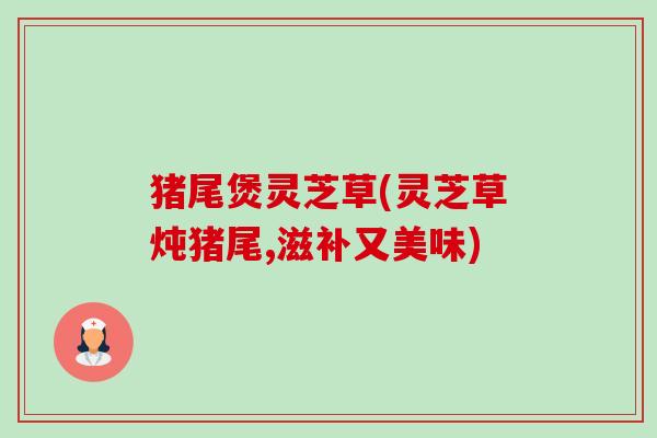 猪尾煲灵芝草(灵芝草炖猪尾,滋补又美味)-第1张图片-卓越灵芝孢子粉 猪尾煲灵芝草(灵芝草炖猪尾,滋补又美味)-第1张图片-卓越灵芝孢子粉