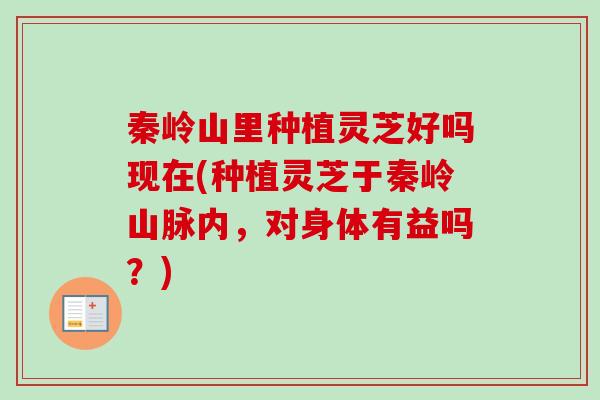 秦岭山里种植灵芝好吗现在(种植灵芝于秦岭山脉内,对身体有益吗?)-第1张图片-卓越灵芝孢子粉 秦岭山里种植灵芝好吗现在(种植灵芝于秦岭山脉内,对身体有益吗?)-第1张图片-卓越灵芝孢子粉