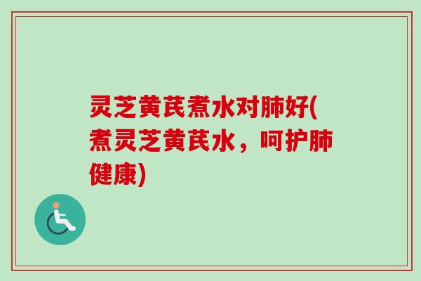 灵芝黄芪煮水对肺好(煮灵芝黄芪水,呵护肺健康)-第1张图片-卓越灵芝孢子粉 灵芝黄芪煮水对肺好(煮灵芝黄芪水,呵护肺健康)-第1张图片-卓越灵芝孢子粉