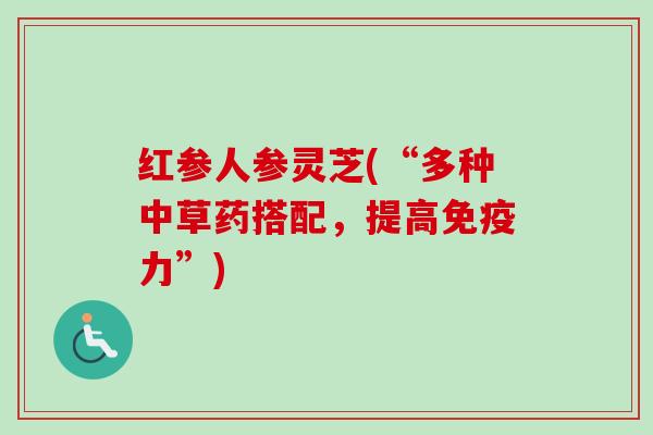 红参人参灵芝(“多种中草药搭配,提高免疫力”)-第1张图片-卓越灵芝孢子粉 红参人参灵芝(“多种中草药搭配,提高免疫力”)-第1张图片-卓越灵芝孢子粉