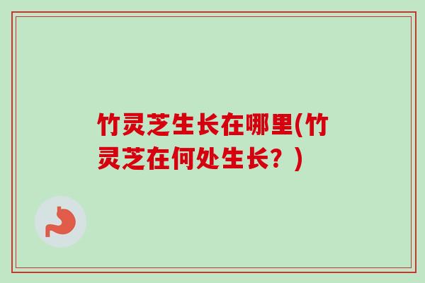 竹灵芝生长在哪里(竹灵芝在何处生长?)-第1张图片-卓越灵芝孢子粉 竹灵芝生长在哪里(竹灵芝在何处生长?)-第1张图片-卓越灵芝孢子粉