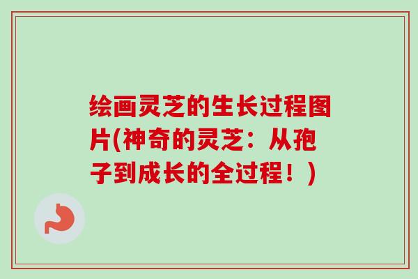 绘画灵芝的生长过程图片(神奇的灵芝:从孢子到成长的全过程!)-第1张图片-卓越灵芝孢子粉 绘画灵芝的生长过程图片(神奇的灵芝:从孢子到成长的全过程!)-第1张图片-卓越灵芝孢子粉