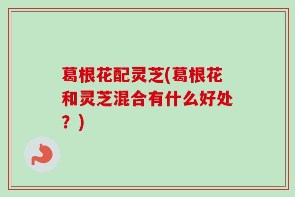 葛根花配灵芝(葛根花和灵芝混合有什么好处?)-第1张图片-卓越灵芝孢子粉 葛根花配灵芝(葛根花和灵芝混合有什么好处?)-第1张图片-卓越灵芝孢子粉
