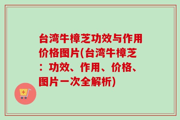 台湾牛樟芝功效与作用价格图片(台湾牛樟芝:功效、作用、价格、图片一次全解析)-第1张图片-卓越灵芝孢子粉 台湾牛樟芝功效与作用价格图片(台湾牛樟芝:功效、作用、价格、图片一次全解析)-第1张图片-卓越灵芝孢子粉