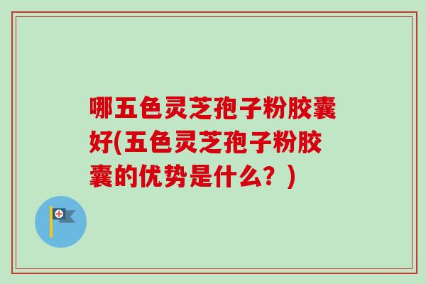 哪五色灵芝孢子粉胶囊好(五色灵芝孢子粉胶囊的优势是什么?)-第1张图片-卓越灵芝孢子粉 哪五色灵芝孢子粉胶囊好(五色灵芝孢子粉胶囊的优势是什么?)-第1张图片-卓越灵芝孢子粉